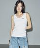Hellenepaliseu Range Studded Loose Fit Sleeveless [White]