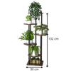 Flower Stand Metal Stand Standing Loft Plants Shelf 132 Cm [Kwietnik2]