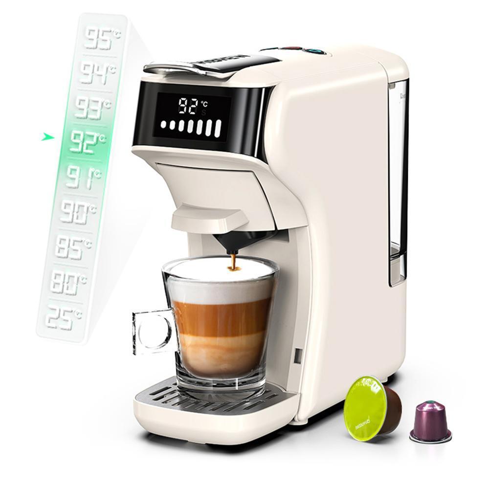 6in1 Kapselkaffeemaschine Heiß/Kalt Mehrere Espresso Cafetera Cappuccino Kaffeemaschine Dolce Gusto Nespresso Pulver H1B