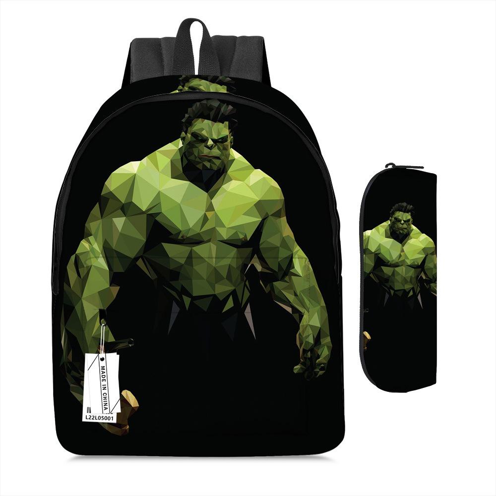 

Халк Халк, Рюкзак серии Marvel, Школьная сумка, Мстители Аниме Мультфильм Детский рюкзак School bag + pencil case