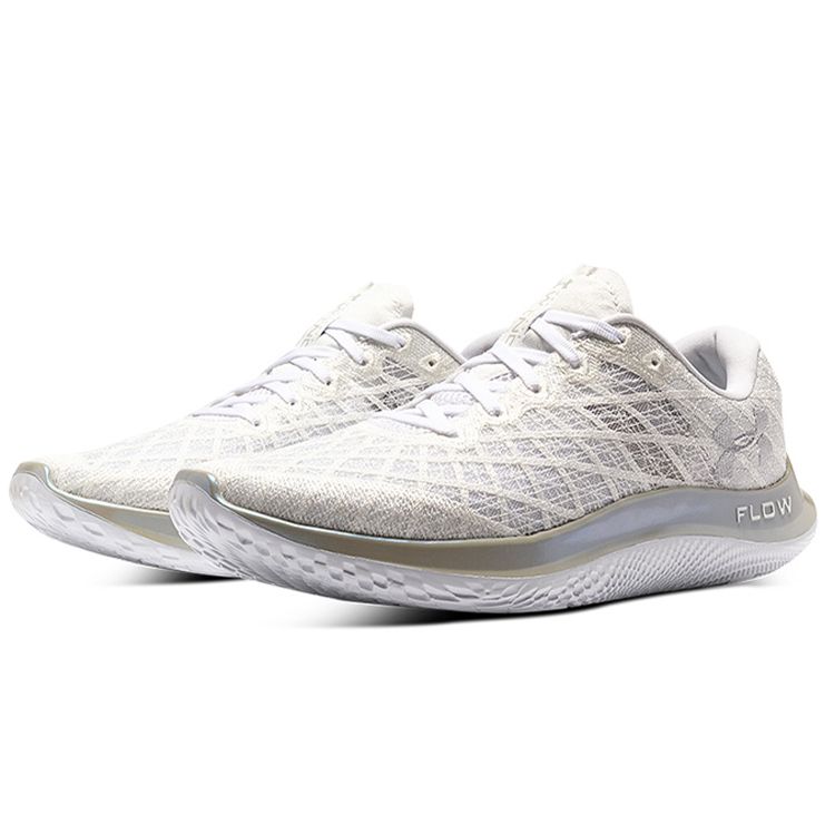 Under Armour Flow Velociti Wind Comfortable Fabric Low Top Training Running Shoes Men sneaker White 3025204-101