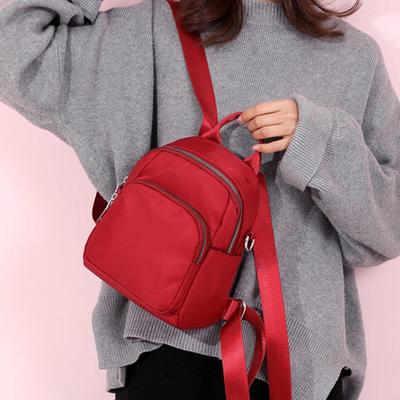 2025 Women's Mini Oxford Cloth Backpack: Canvas, Waterproof, Multi-Use, Single Shoulder, Crossbody Bag
