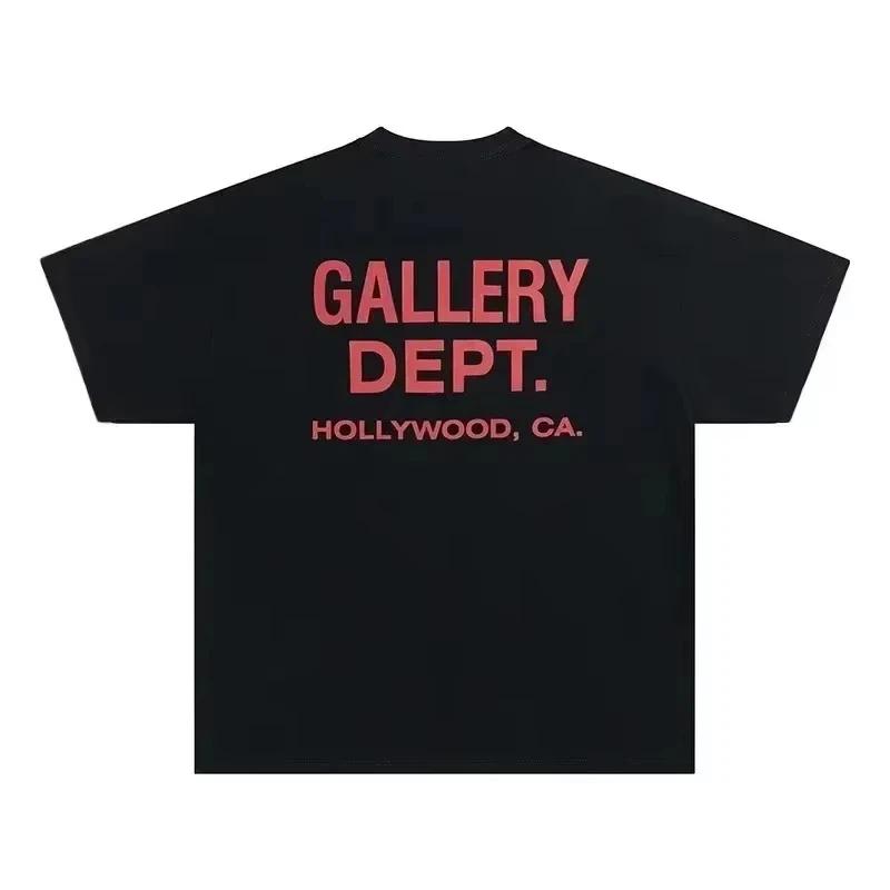 Vintage High Street Tshirt Gallery Dept Printed Shirt Fashion Letter Print Tshirt Casual Oneck Tee Unisex Tee Summer Brand Top