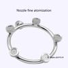 Garden Hose Nozzle Splitter Stainless Steel Fan Shaped Mist Spray Head for Extensive Coverage in Gardens and Farms