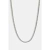 Micro Tennis Chain In White Gold 3mm Gift For Men