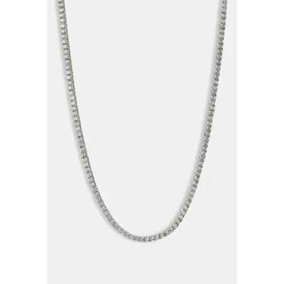 Cadena Micro Tenis en Oro Blanco 3 mm Regalo Para Hombres