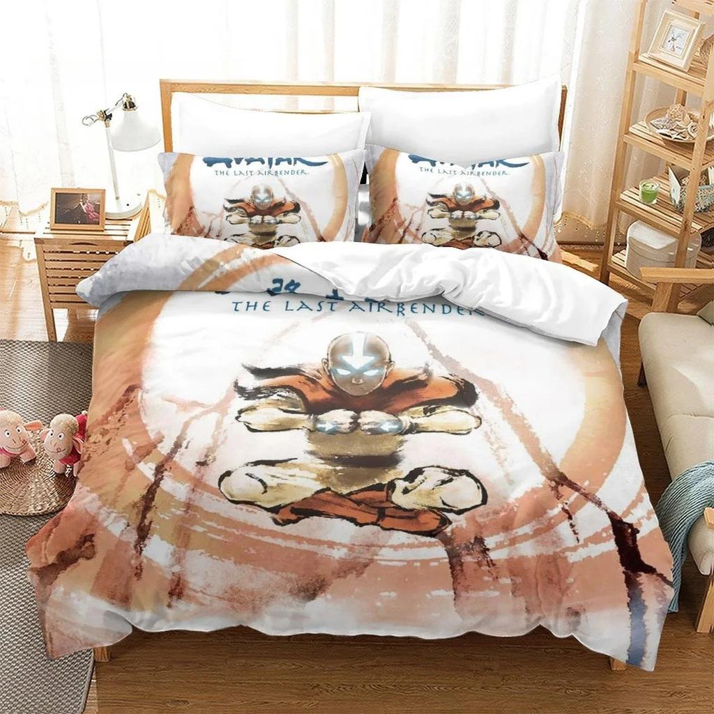New Avatar The Last Airbender Beding Set Single Twin Ful Quen King-Sized Dimensionsd Dimensions Bed Linen Set Adult People Bedrom Duvet cover Sets