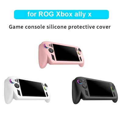 Silicone Handheld Game Console Case Soft Shockproof Protective Cover Anti Slip Ergonomic Host Shell for ROG Xbox Ally X