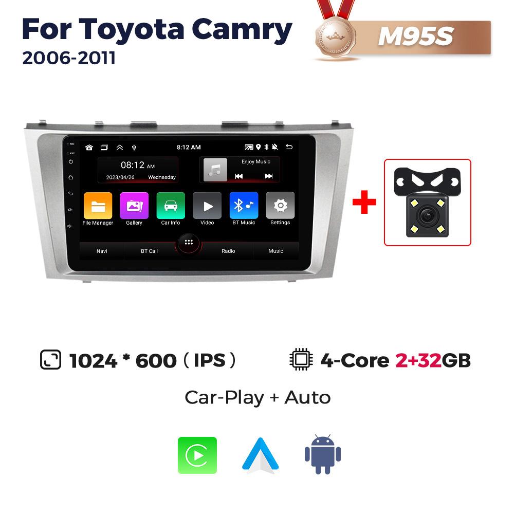 Navifly 2Din Android Car Radio For Toyota Camry 7 XV 40 50 2006-2011 Multimedia Video Player GPS Carplay Auto Stereo Head Unit