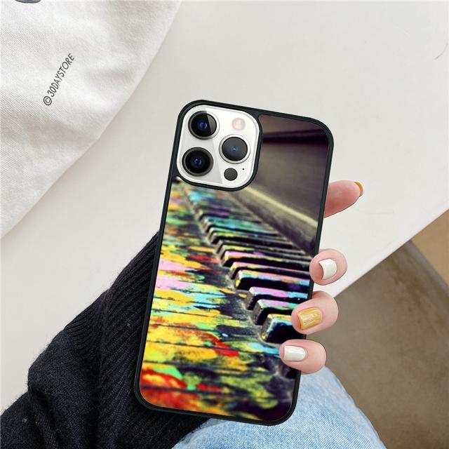 Piano Key Piano keys Phone Case Cover For iPhone 17 Air 15 16 14 13 12 Pro Max 11 Pro Max Plus Coque Shell