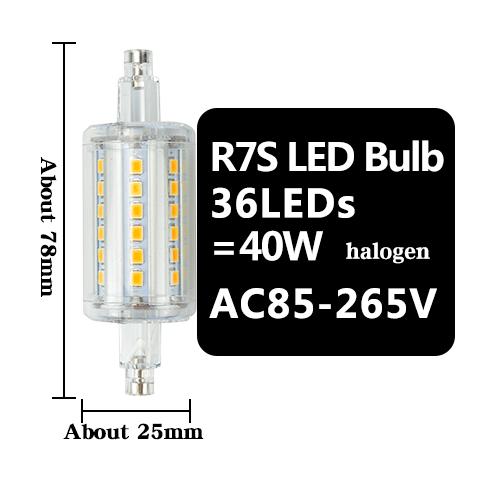 R7S J78 J118 Led Bulb Corn Lamp Dimmable 78mm 118mm 135mm 189mm Replace Halogen 25W 150W 500W Spotlight Floodlight AC220V 110V