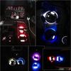 LED Coaster LED Cup Holder Lights 2 Pack 7 Colors Luminous Cup Pad LED
