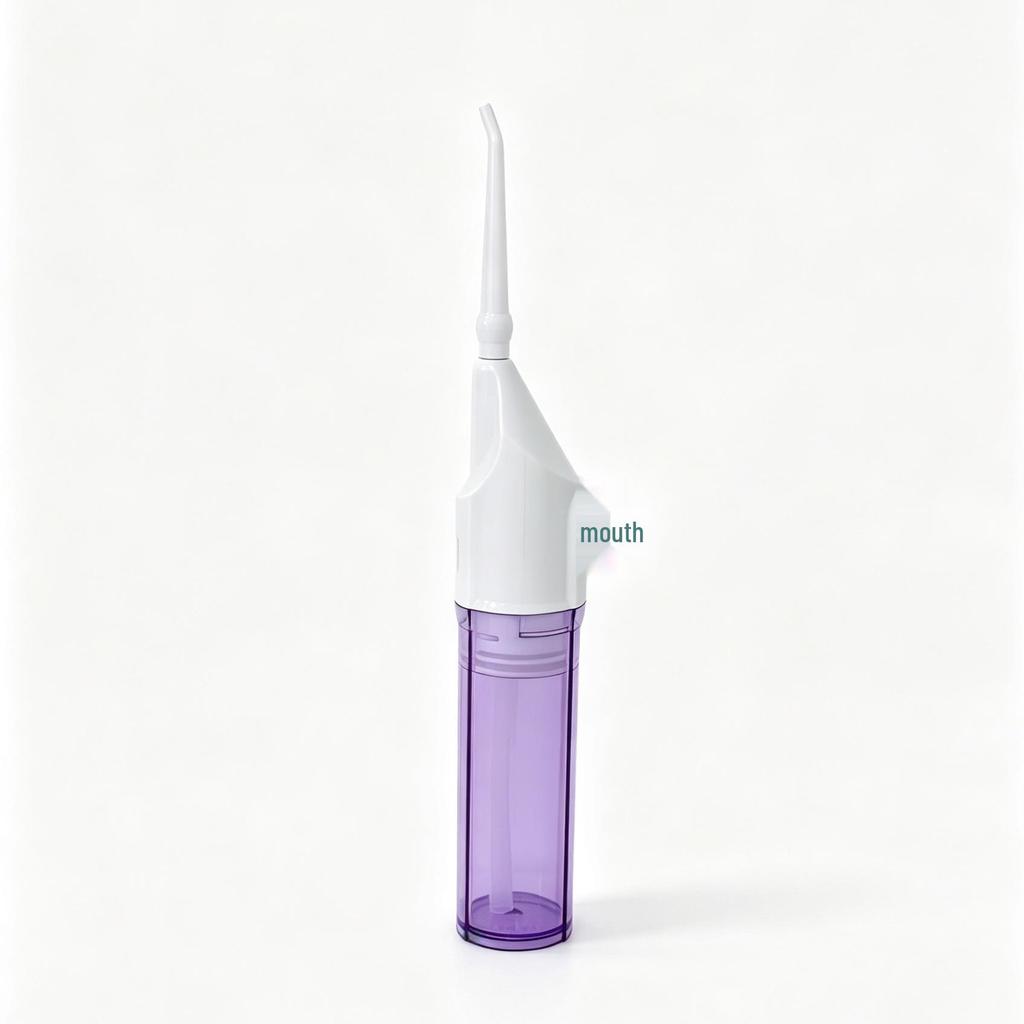High-Pressure Dental Irrigator: IPX7 Waterproof Manual Water Flosser & Teeth Cleaner