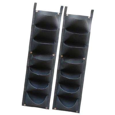 2 Unidades Bolsas de Cultivo para Jardinería Vertical con Múltiples Bolsillos Macetero de Pared Ahorro de Espacio para Interiores Exteriores Decoraciones