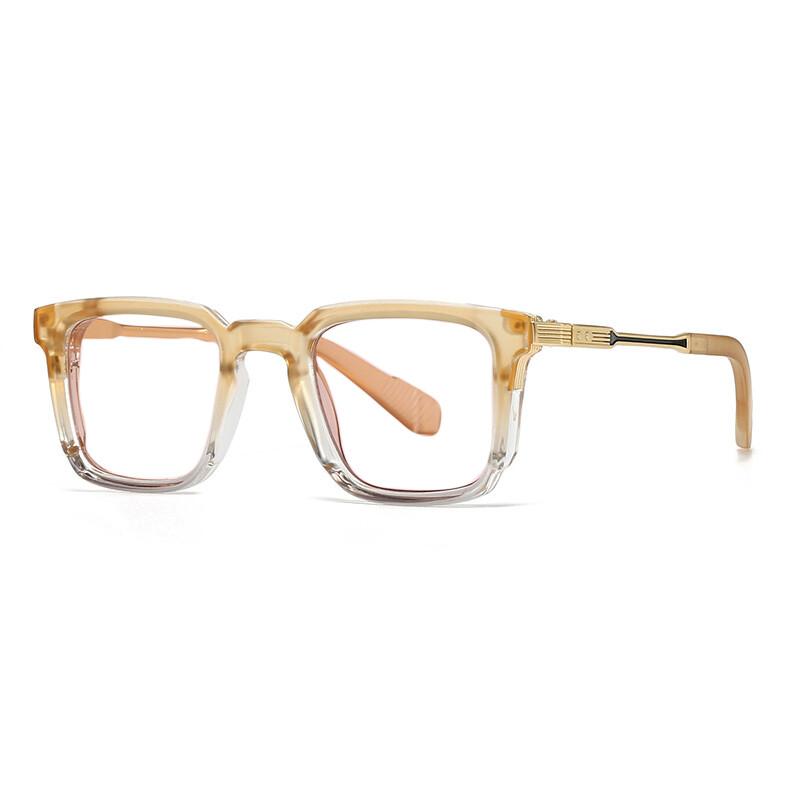Luxury Men Reading Glasses Vintage Square Metal Frame Diopters Plus Designer UV400 Eyewear Fashion Brand