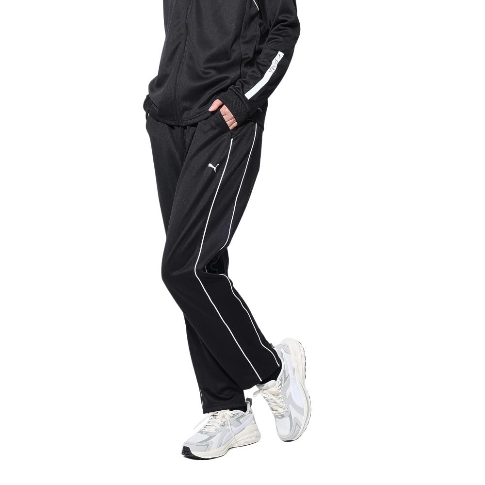 

Впитывающие быстросохнущие длинные тренировочные брюки Jersey FOUNDATION Knit Pants 526112 24 Color Black [PUMA] Женские осень/зима (01)