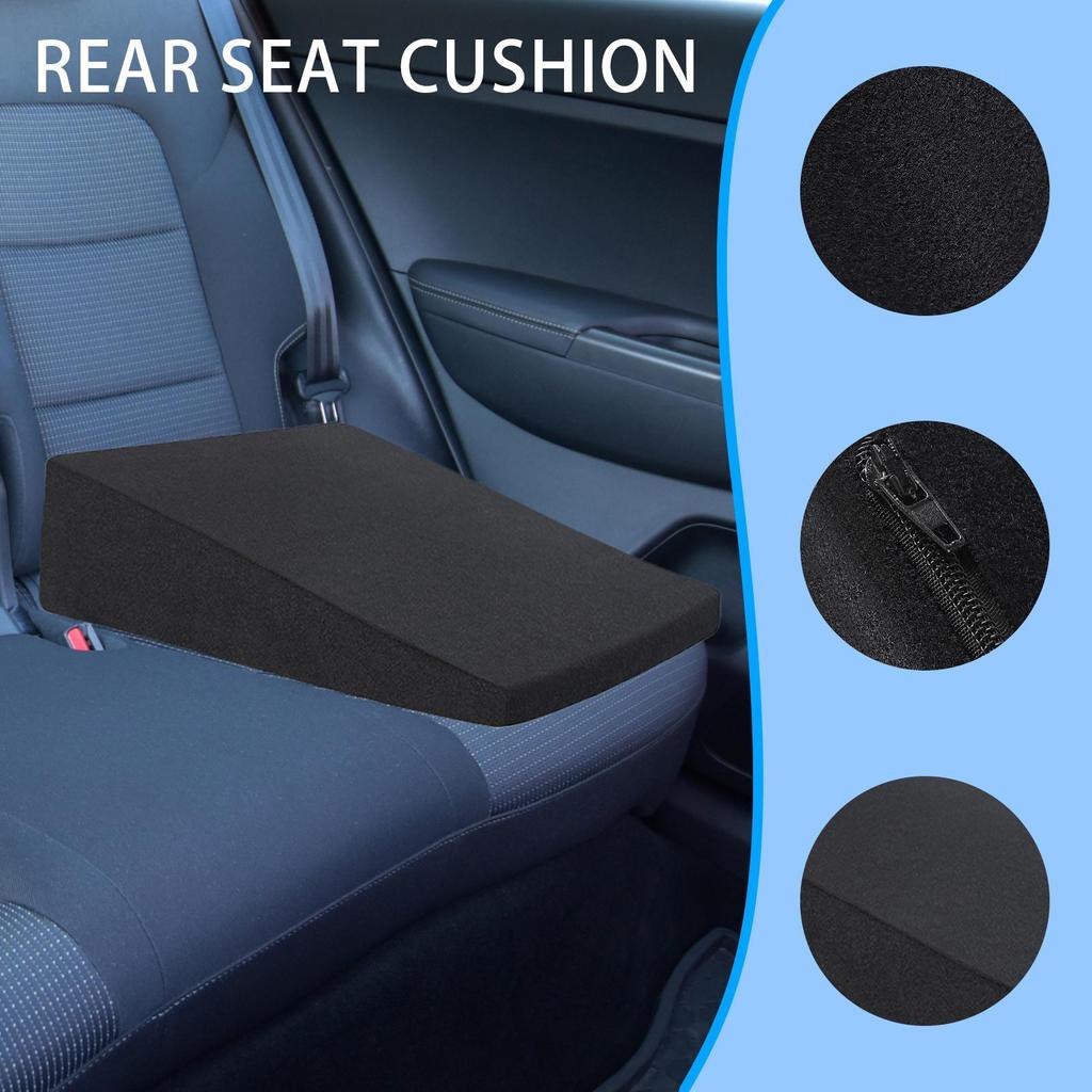Car Rear Seat Leveling Pad Heightening Truck Seat Cushion Velvet Cover Car Cushion Automotive Interior Accessories For Driving