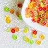 50Pcs New Mini Cartoonoranges, Lemon Slices Series Resin Flat Back Scrapbook Diy Nail Decoration Component Holiday Gifts A146