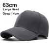 Casquettes de Baseball Grande Taille à Grande Tête pour Hommes Femmes Chapeau de Soleil Décontracté d'Extérieur Gorras Homme Couleur Unie Casquette Papa 60 63cm Grande Taille