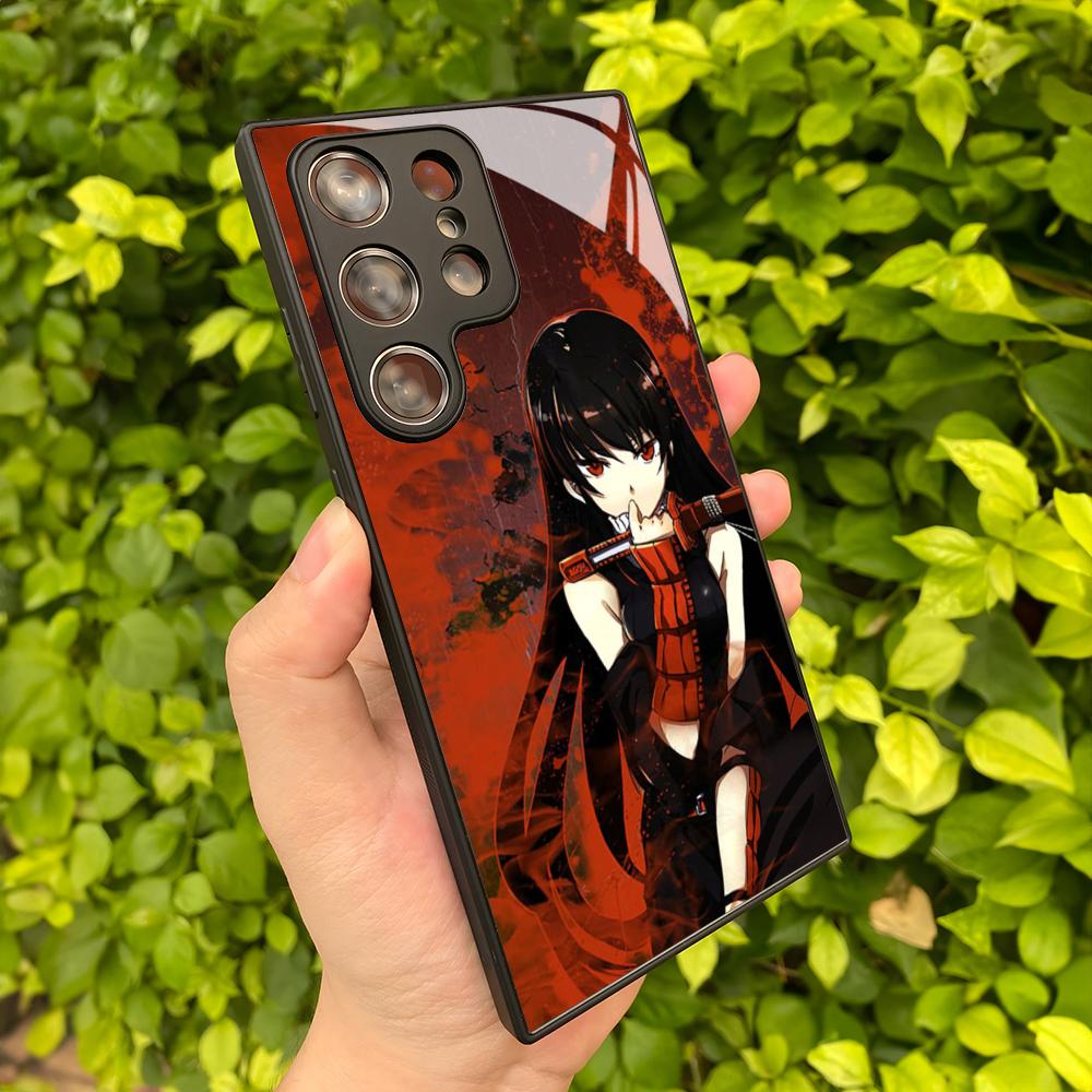 Anime Akame Ga Kill Logo Phone Case For Samsung Galaxy S26 S25 S24 S23 S22 S20 S21 Edge Ultra Plus Fe Colored Silver Cover