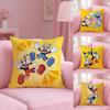 Classic Cute Game C-Cuphead Cushion Cover Plush Fabric Soft Double-Sided Printed Sofa Pillow Case Colorfast Home Decor Gift