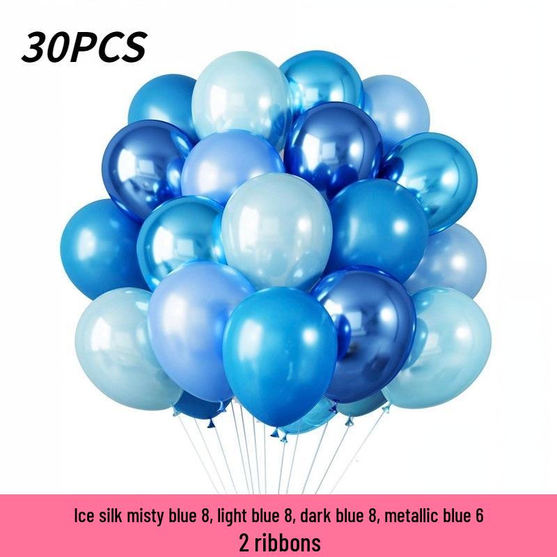 30-Piece 12-Inch Balloon Set for Birthday, Wedding, and Party Decorations