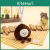 Nut Series Plush Keychain With Pp Cotton Filling For Bag Decor And Gift
