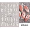 New Nail Art Stickers 5D Embossed Three-dimensional Cartoon Halloween Multi-color Insect Simulation Nail Stickers
