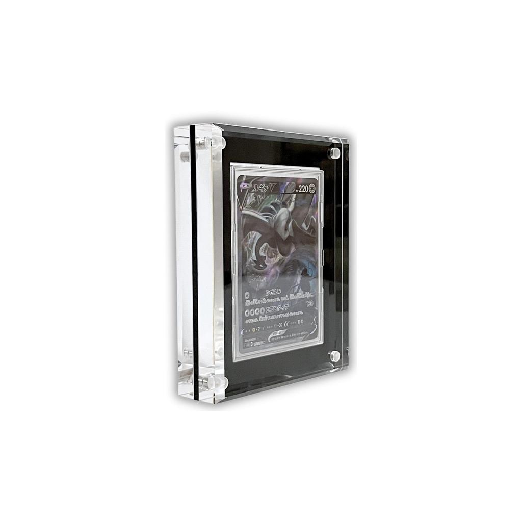 Yorozu Lab Magnet Loader Acrylic Block UV Protection Card Case Protection (Full (Single, Black))