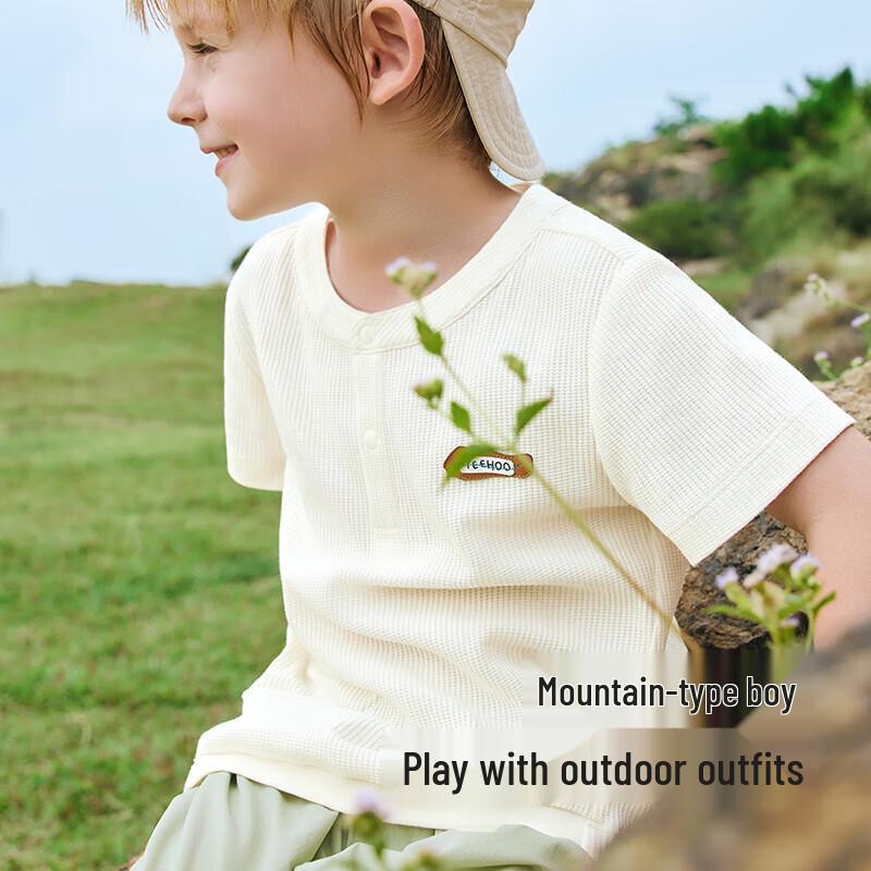 YEEHOO Boys' Pure Cotton Breathable Short Sleeve T-Shirt