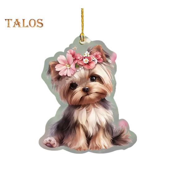 Wisiorek samochodowy akrylowy, huśtający się pies, lekki, lusterko samochodowe, wiszące, akcesoria do wnętrza samochodu, torba na ramię, dekoracja torby szkolnej, urok, prezent na Walentynki