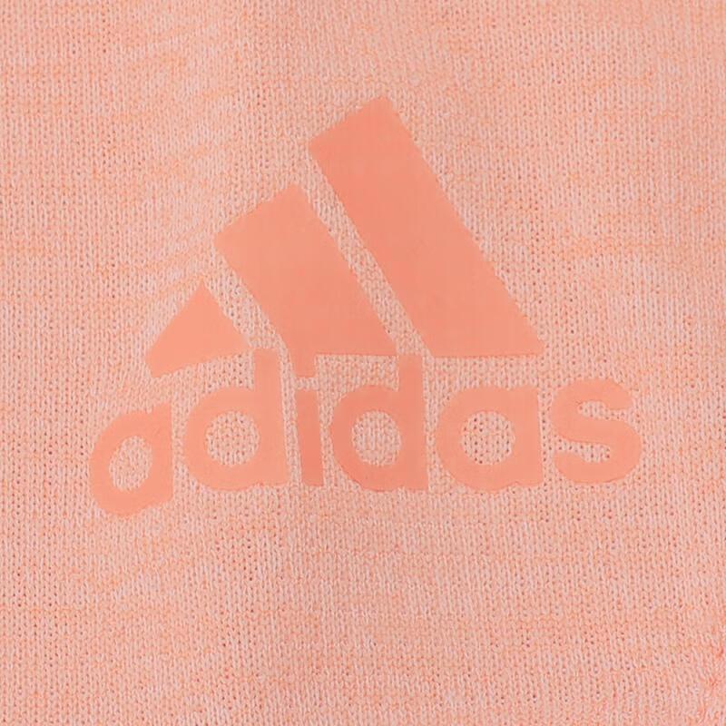 Adidas Comfortable Round Neck Pullover Short Sleeve T-Shirt Women Tops Light-Pink FL8568