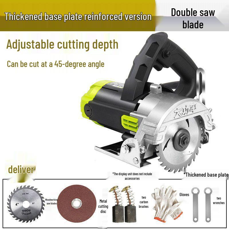 High-Power Portable Multi-Function Cutting Machine for Tile, Stone, Metal, and Marble