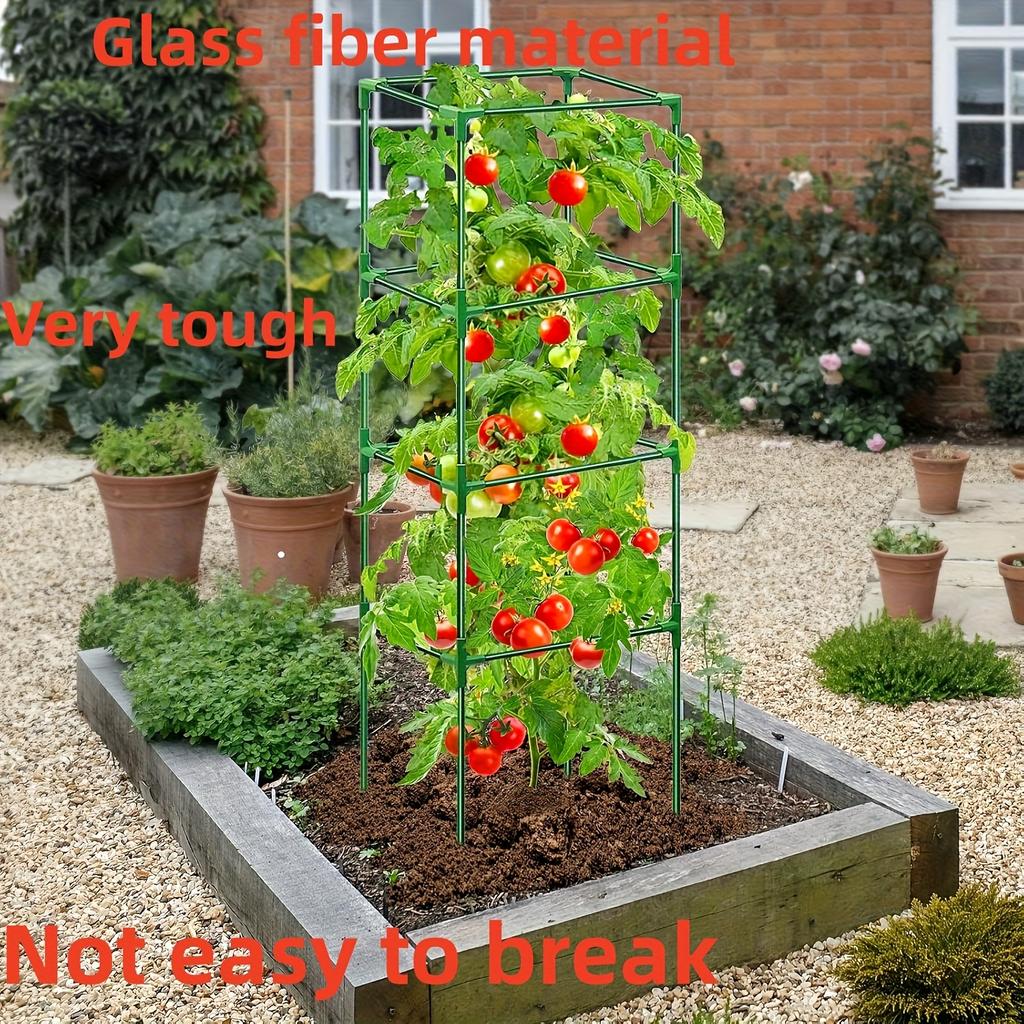Plant Climbing Trellis for Tomatoes, Cucumbers, Beans - Durable Green Garden Support, Easy Assembly
