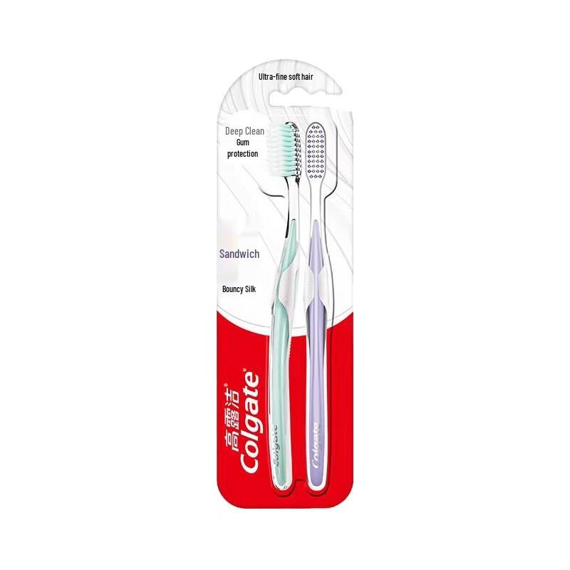 Colgate Dual Core Deep Clean Soft Bristle Toothbrush (2-Pack)