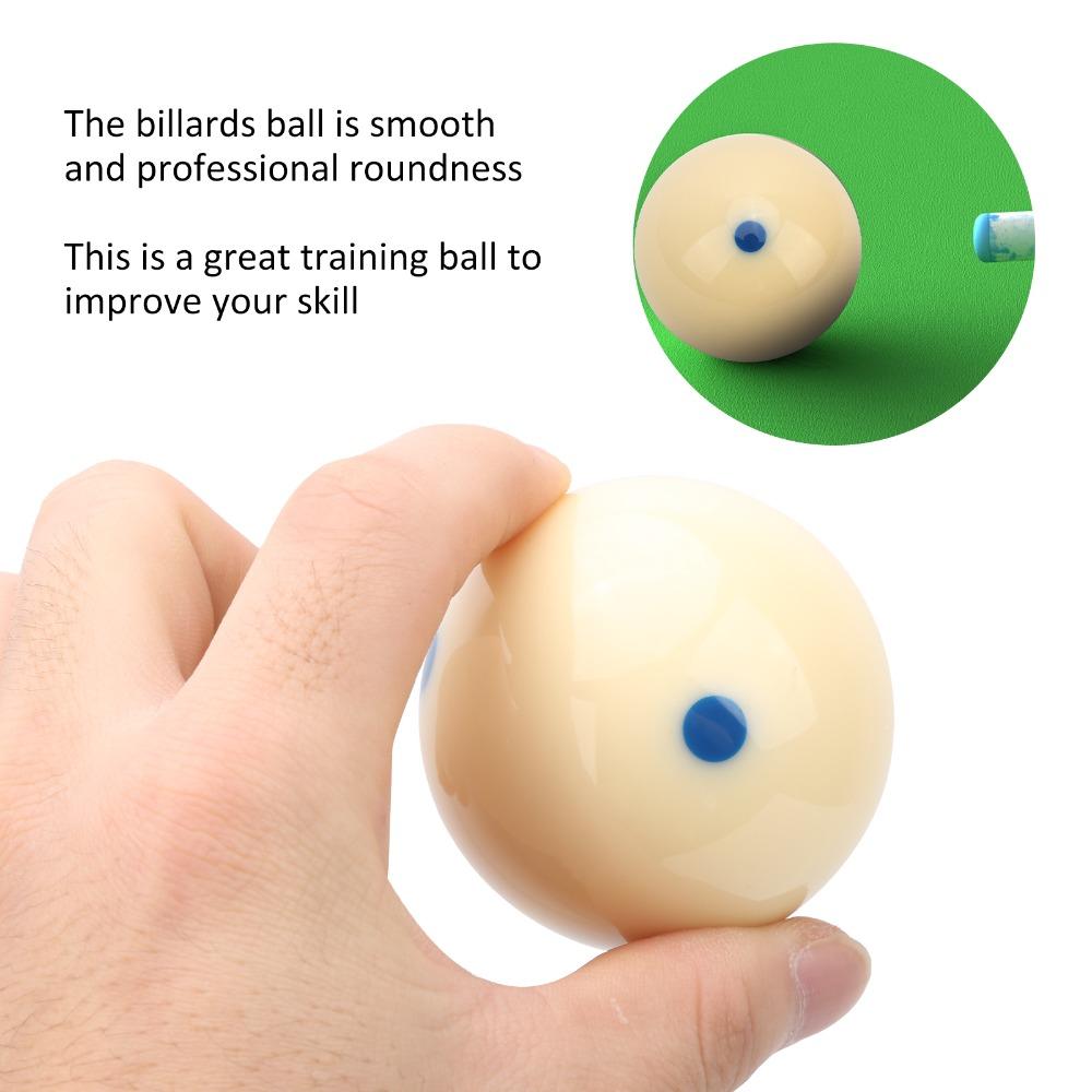 White Pool Training Ball 57.2MM Regulation Cue Ball Billiard Training Ball  Game Replacement