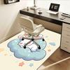Charming Bunny Star Chair Mat Office Carpet for Home Decor, Suitable for Living Room, Bedroom, and Various Rooms