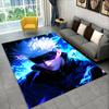 Tappeto Anime Jujutsu Kaisen Cartone Animato Itadori Yuj per Stanza dei Giochi Camera da Letto Soggiorno Divano Arredamento Casa, Tappetino Antiscivolo per Bambini