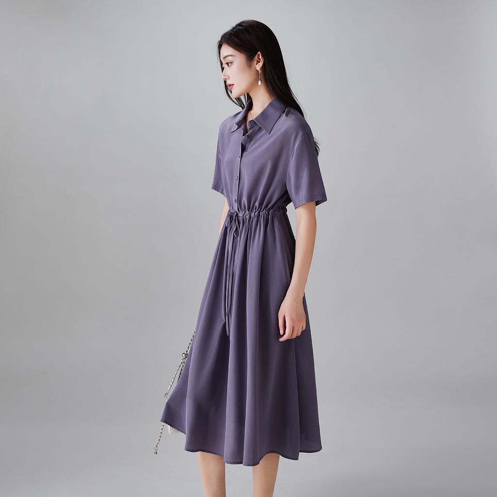 100% Mulberry Silk Waist Strap Dress