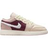 Air Jordan 1 Low SE GS Fur Swoosh Kids Sneakers Pink Legend-Light-Brown Pink-Oxford FZ3928-200