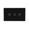 Zigbee Smart Curtain Switch with Alexa Voice Control, Touchscreen, Aluminum Frame & App Timing