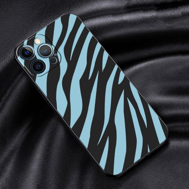 Case For Apple iPhone 14 13 11 12 Pro 7 XR X XS Max 8 Plus 6 6S SE 2022 13Pro Black Soft Phone Funda Smiley Face Stripes