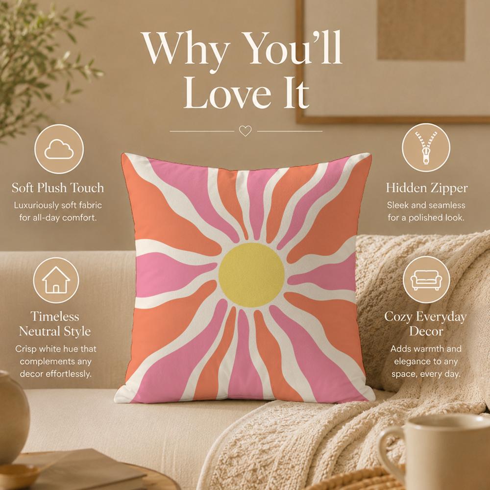 Art Abstract geometric Cushion Cover Double-Sided Printed Pillow Cover Hypoallergenic Dust-Mite Proof