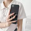 For Samsung Z Flip 6 7 PU Leather Phone Case Ring Folding Anti-Fingerprint Shockproof Protective Cover for Galaxy Z Flip 5 3/4