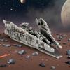 1029+/pcs sci-fi starship model, adult high difficulty building block set, collectible ornaments, high-end holiday gifts