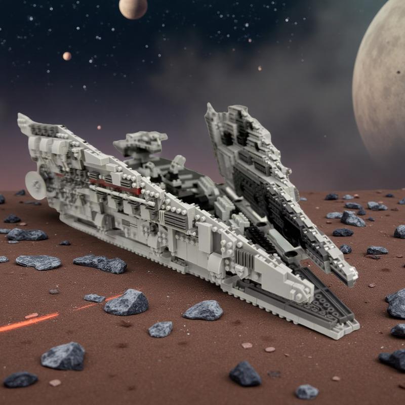 1029+/pcs sci-fi starship model, adult high difficulty building block set, collectible ornaments, high-end holiday gifts