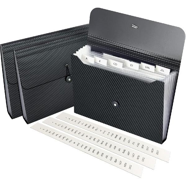 7 Pocket Expanding File Folder with Tab Erts, Accordian File Organizer Document Receipt Organizer, Accordion Folder File Keeper A4 Letter Size, for