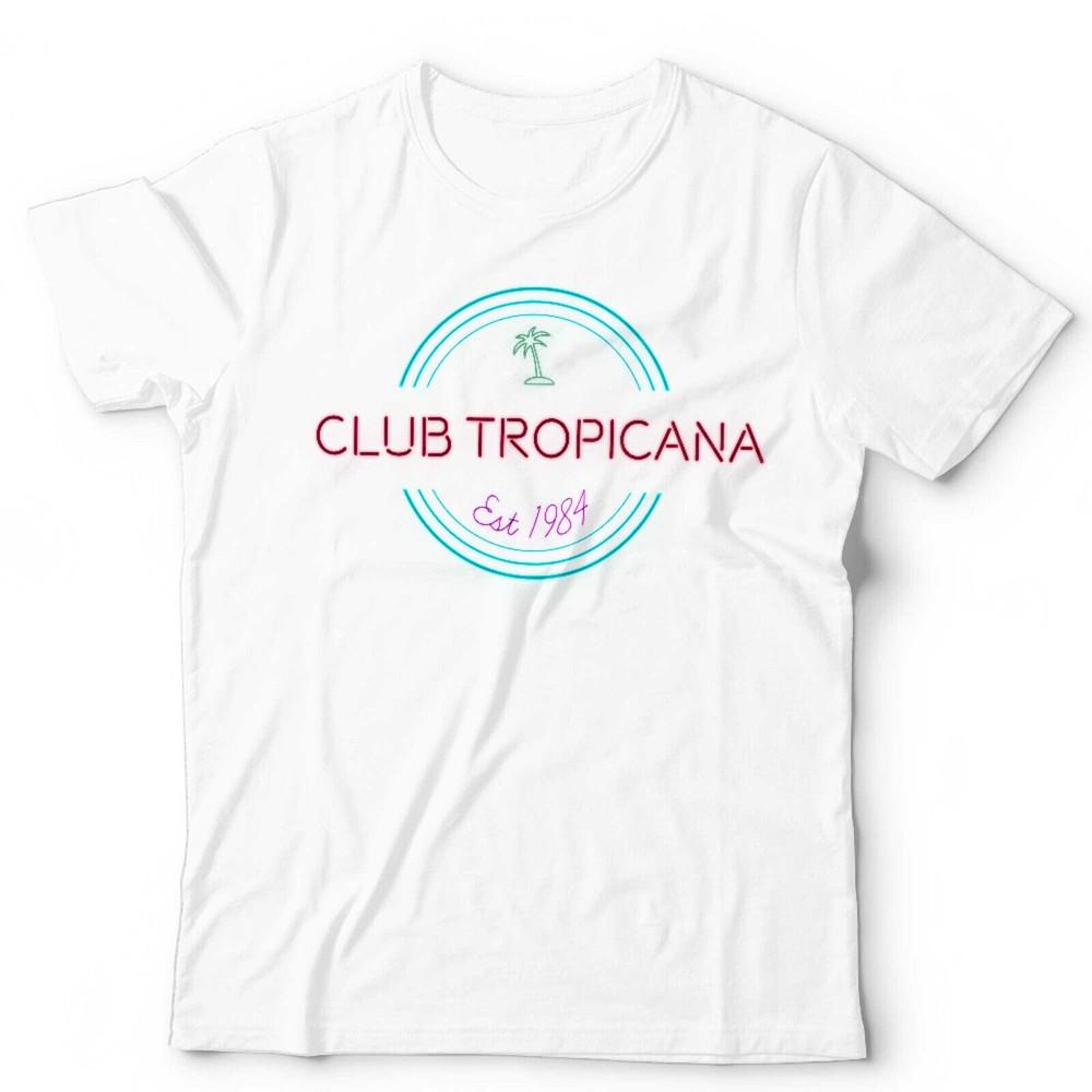 Club Tropicana T-Shirt Unisex Kinder Urlaub Wham Sommer Band Songtexte 80er Lustig