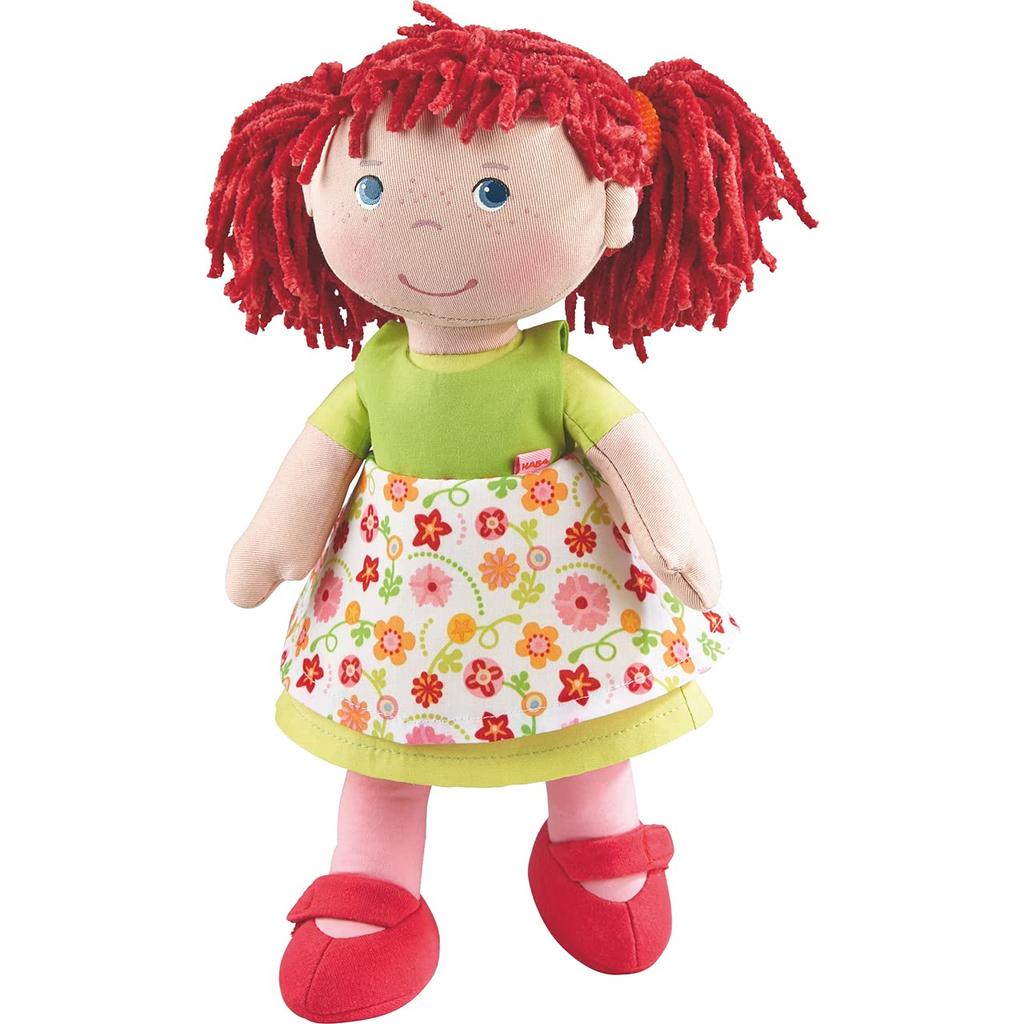 HABA Liese Soft Doll with Blue Eyes and Red Pigtails 12"