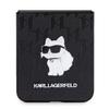 Karl Lagerfeld Klhczf5Sapchnpk Z Flip5 F731 Hardcase Black/Black Saffiano Monogram Choupette Pin